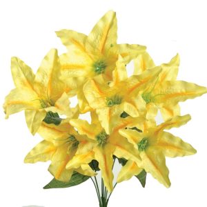 Tiger Lily Bush x7, 20" Yellow | Pioneer Wholesale Monument Bushes