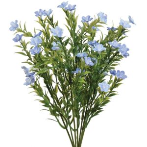 Waxflower Bush x7, 13.75" Blue | Pioneer Wholesale Filler Bushes