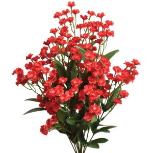 Colorfast Double Baby’s Breath Bush x11, 18" Red | Pioneer Wholesale Colorfast Flowers