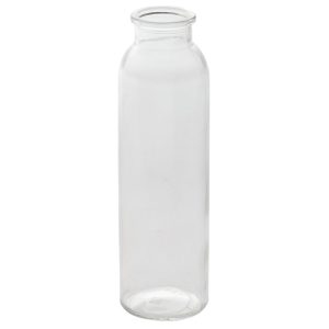 Billie Glass Bottle 2.25×7.5" Clear | Pioneer Wholesale Clear Glass Vases