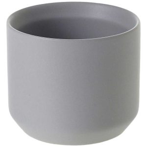 Kendall Ceramic Pot 3.25×2.75" Gray | Pioneer Wholesale Candleholders