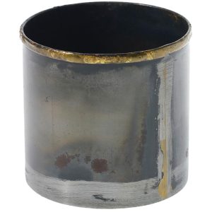 Norman Metal Votive 3.25×3" Gray | Pioneer Wholesale Metal Containers