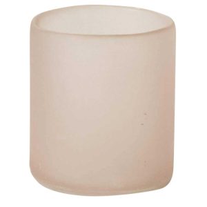 Nuage Glass Votive 3×3.25" Light Pink | Pioneer Wholesale Colored Glass Vases