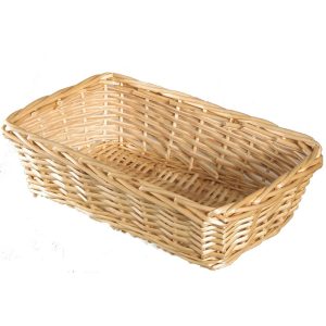 Rectangular Split Willow Basket 16" Natural | Pioneer Wholesale Rectangle