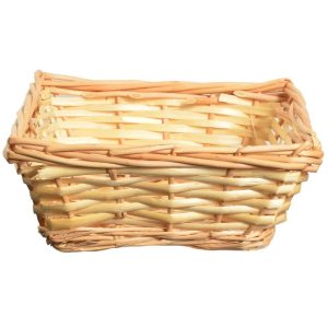 Square Split Willow Basket 9.5" Natural | Pioneer Wholesale Split Willow