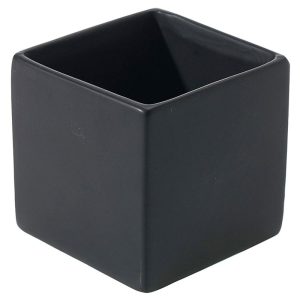 Urban Square 3.25x 3.25" Matte Black | Pioneer Wholesale Containers for Succulents