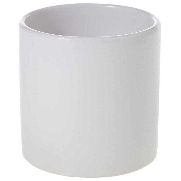 Cercle Ceramic Pot 4.25" White | Pioneer Wholesale Round